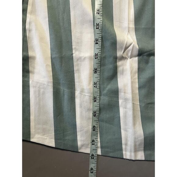 Atlantic-Pacific x LAKE Shirt Dress Womens XS Green/White Striped Pockets Resort - Picture 15 of 15